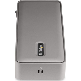 StarTech Dual-Laptop KVM Dual Monitor Docking Station 10-port 135W USB-C dokkoló ezüst