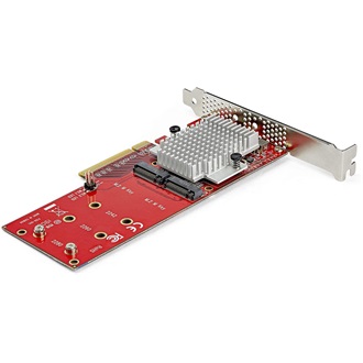 StarTech Dual 2-port PCIe x8 M.2 NVME bővítőkártya