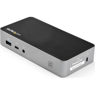 StarTech Dual Monitor Docking Station 8-port 65W USB-C dokkoló fekete-ezüst