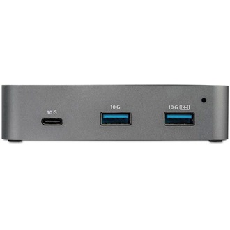 StarTech HB31C2A1CGS 3-portos USB3.2 Gen 2×1 A USB3.2 Gen 2×1 C RJ45 hub fekete-szürke