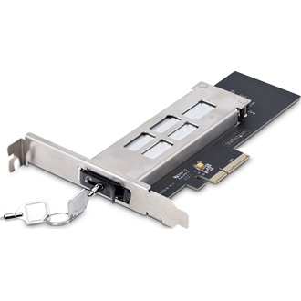 StarTech M2-REMOVABLE-PCIE-N1 1-port M.2 NVMe M.2 2280/2260/2242 PCIe x4 bővítőkártya szürke