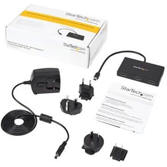 StarTech Mini DisplayPort to HDMI MST 3-portos hub fekete