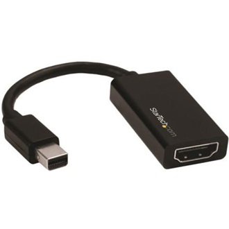 StarTech Mini DisplayPort 1.4 -> HDMI 2.0 M/F adapter 0.15m fekete