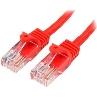 StarTech RJ45 CAT5e UTP -> RJ45 CAT5e UTP M/M adatkábel 10m piros