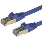 StarTech RJ45 CAT6A 10Gb STP -> RJ45 CAT6A 10Gb STP M/M adatkábel 0.5m kék