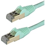 StarTech RJ45 CAT6A 10Gb STP -> RJ45 CAT6A 10Gb STP M/M adatkábel 1m világoskék