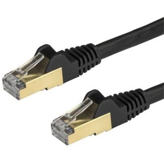 StarTech RJ45 CAT6A 10Gb STP -> RJ45 CAT6A 10Gb STP M/M adatkábel 2m fekete