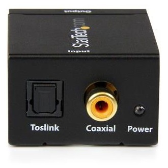 StarTech RCA (Digital Coax) Toslink Standard -> 2db RCA F/F adapter fekete