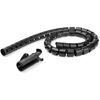 StarTech SPIRAL CABLE MANAGEMENT SLEEVE 45MMX2.5M /1.8X8.2 - BLACK