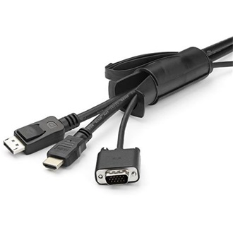 StarTech SPIRAL CABLE MANAGEMENT SLEEVE 45MMX2.5M /1.8X8.2 - BLACK