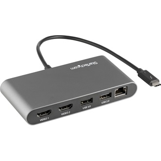 StarTech Thunderbolt 3 Mini Dock 5-port 100W Thunderbolt 3 dokkoló szürke