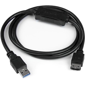 StarTech USB-A 3.0 -> eSATA M/M adatkábel 0.9m fekete
