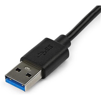 StarTech USB-A 3.0 -> HDMI M/F adapter 0.2m fekete 4k