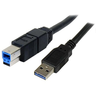 StarTech USB-A 3.0 -> USB-B 3.0 M/M adatkábel 3m fekete