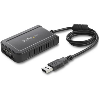 StarTech USB-A 2.0 -> VGA M/F adapter 0.5m fekete