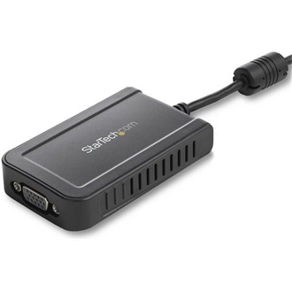 StarTech USB-A 2.0 -> VGA M/F adapter 0.5m fekete