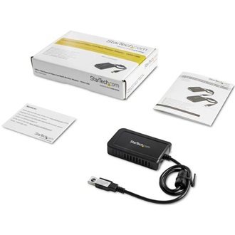 StarTech USB-A 2.0 -> VGA M/F adapter 0.5m fekete
