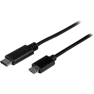 StarTech USB-C -> USB-B 2.0 micro M/M adatkábel 0.5m fekete