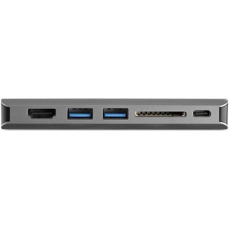 StarTech USB-C / Thunderbolt -> HDMI 1.4 3db USB-A 3.0 Gigabit LAN VGA M/F adapter 0.25m szürke