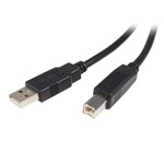 StarTech USB-A 2.0 -> USB-B 2.0 M/M adatkábel 0.5m fekete