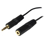 StarTech Jack stereo 3,5mm M/F audio kábel 3.7m fekete