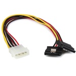 StarTech Molex Power 4pin -> 2db SATA Power 15pin M/F tápkábel 0.3m