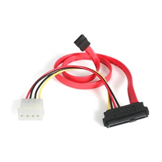 StarTech 1db SATA 1db Molex Power 4pin -> SAS SFF 8482 F/F adatkábel 0.45m