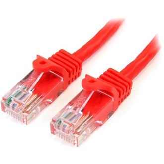 StarTech RJ45 CAT5e UTP -> RJ45 CAT5e UTP M/M adatkábel 1m piros