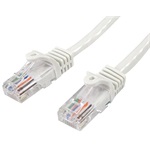 StarTech RJ45 CAT5e UTP -> RJ45 CAT5e UTP M/M adatkábel 1m fehér