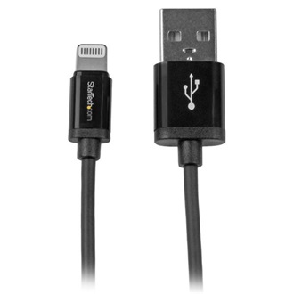 StarTech USB-A 2.0 -> Lightning M/M adatkábel 1m fekete