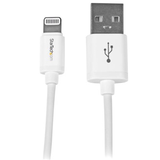 StarTech USB-A 2.0 -> Lightning M/M adatkábel 1m fehér