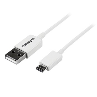 StarTech USB-A 2.0 -> USB-B 2.0 micro M/M adatkábel 1m fehér