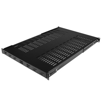 StarTech 1U állítható rack polc fekete