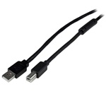 StarTech USB-A 2.0 -> USB-B 2.0 M/M aktív adatkábel 20m fekete