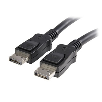 StarTech Displayport 1.2 M/M video jelkábel 2m reteszes, 4K  fekete