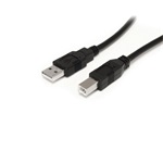 StarTech USB-A 2.0 -> USB-B 2.0 M/M adatkábel 10m fekete aktív
