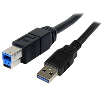 StarTech USB-A 3.0 -> USB-B 3.0 M/M adatkábel 3m fekete