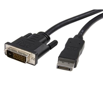 StarTech Displayport -> DVI-D M/M video jelkábel 1.8m Dual link fekete