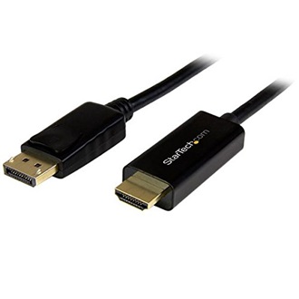 StarTech Displayport -> HDMI M/M video jelkábel 1.8m 4k fekete
