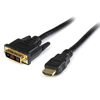 StarTech DVI-D <-> HDMI M/M video kábel 1.8m fekete