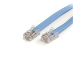 StarTech RJ45 CAT5 UTP M/M adatkábel 1.8m Cisco Console Rollover kék