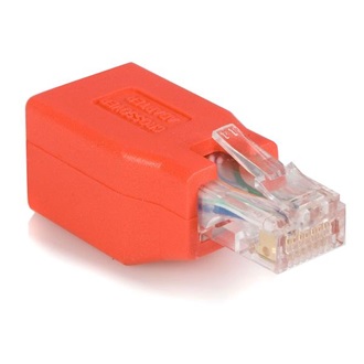 StarTech RJ45 CAT6 UTP M/F adapter Crossover piros