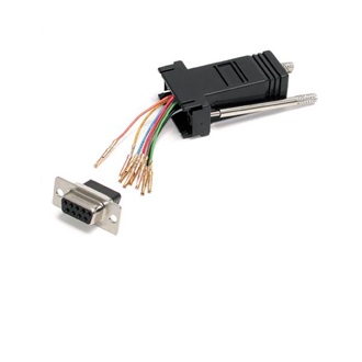 StarTech D-SUB 9pin -> RJ45 F/F adapter moduláris fekete