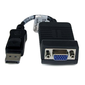 StarTech Displayport -> VGA M/F adapter 0.15m fekete