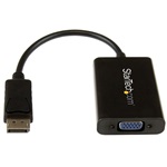 StarTech Displayport -> VGA Jack stereo 3,5mm M/F adapter 0.15m fekete