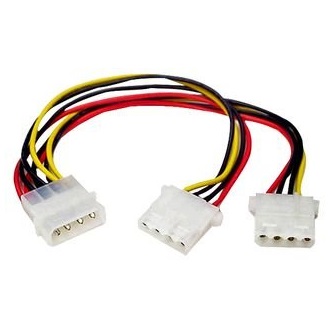 StarTech Molex Power 4pin -> 2db Molex Power 4pin M/F tápkábel 0.2m