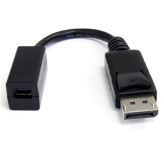 StarTech Displayport -> Displayport mini M/F adapter 0.15m fekete