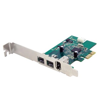 StarTech PCI-E x1 1+2 portos FireWire A FireWire B IO vezérlő