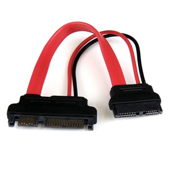 StarTech SATA Simline 13pin -> SATA F/F adatkábel 0.15m piros
