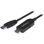 StarTech USB 3.0 A M/M adatkábel 1.8m Data Transfer Mac and Windows fekete